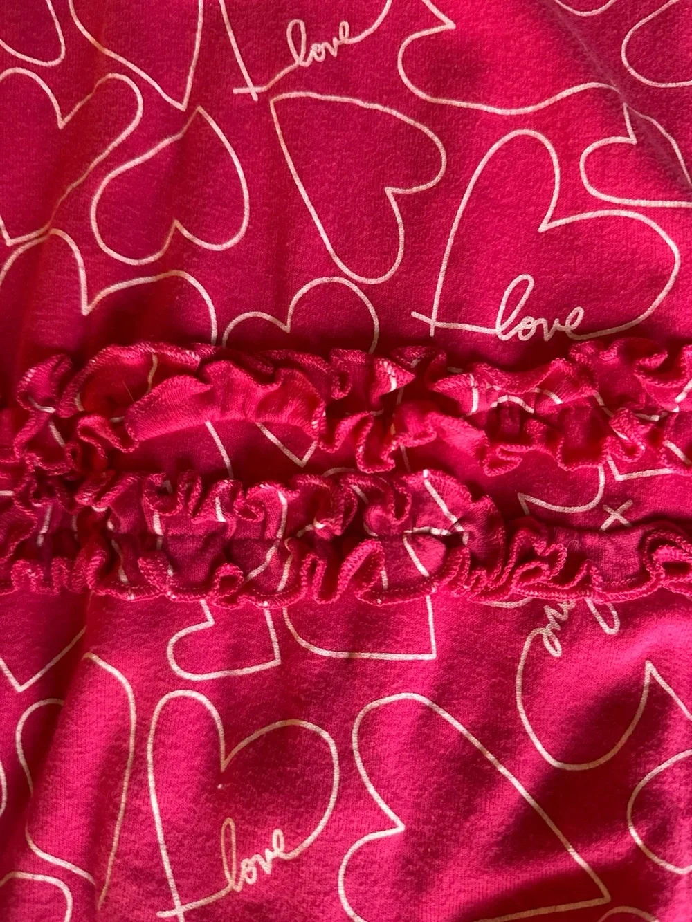 Carter's Bright Pink Heart-Print Romper Pajamas